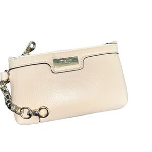Dune London  Cream Leather Wristlet